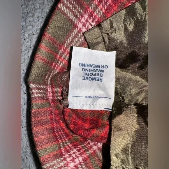 Gap Plaid Wool Micro Mini Pleated Red Brown Academia School Girl Skirt Y2K SZ 1 - Picture 2 of 9